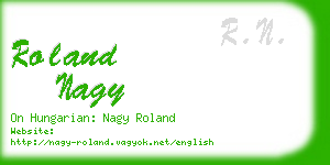 roland nagy business card